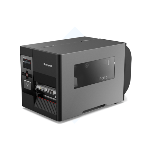 Impresora Honeywell de etiquetas PD45, con tecnología térmico directo y transferencia térmica, pantalla LCD, USB, RS232 y Ethernet.